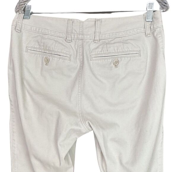 Eddie Bauer Women's Cropped Pant Blakely Fit / Chino Heritage Wash Tan-Khaki 8 - Picture 6 of 8